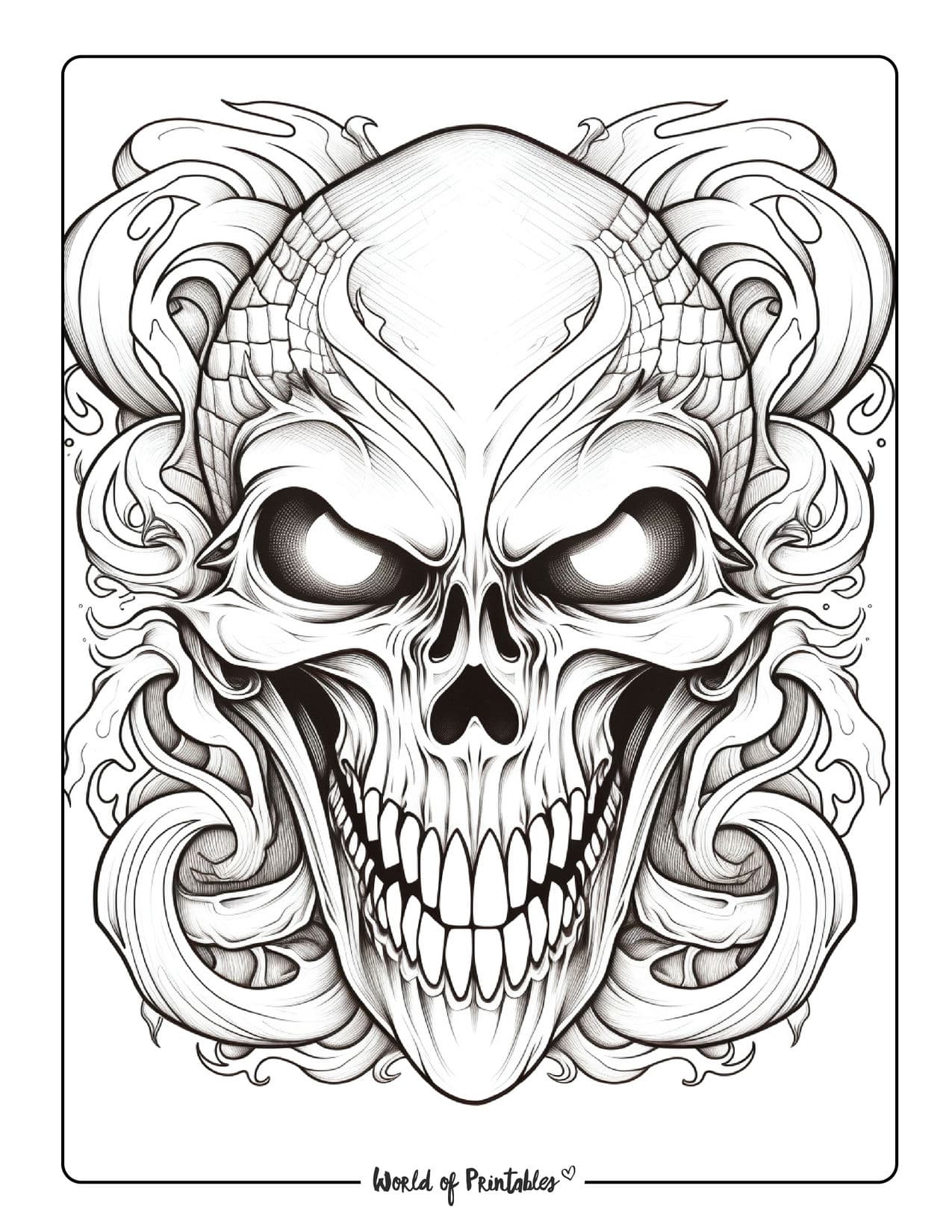 Skull coloring pages