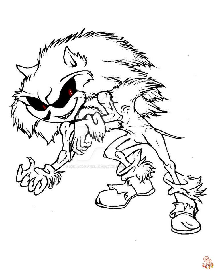 Creepy coloring pages