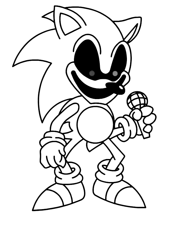 Sonic exe coloring pages