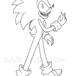 Sonic exe coloring pages printable for free download