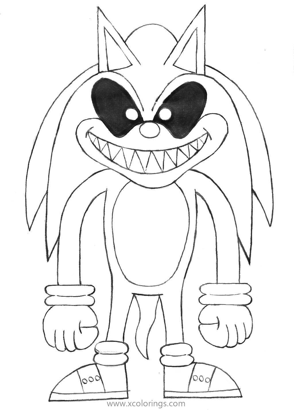 Sonic exe coloring pages by horrorshowfrea coloring pages free coloring pages coloring pages for kids