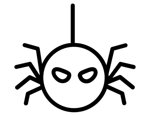 Halloween scary spider coloring page free printable coloring pages