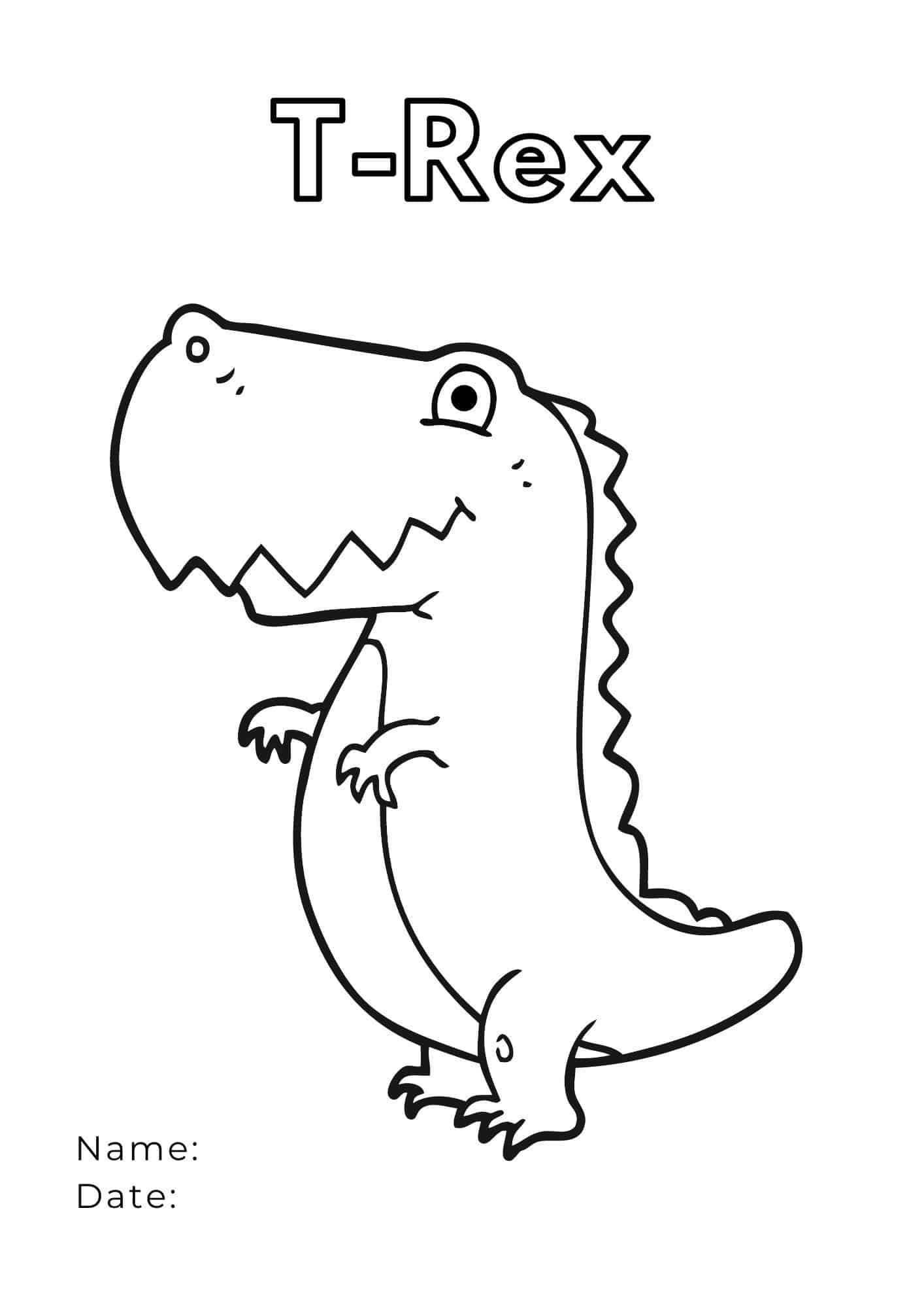T rex coloring pages ðð dive into prehistoric adventures