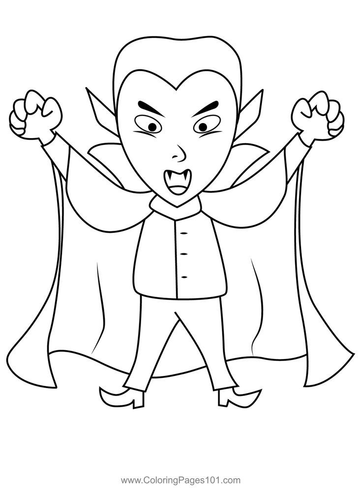 Scary vampire coloring page halloween coloring scary vampire easter coloring pages