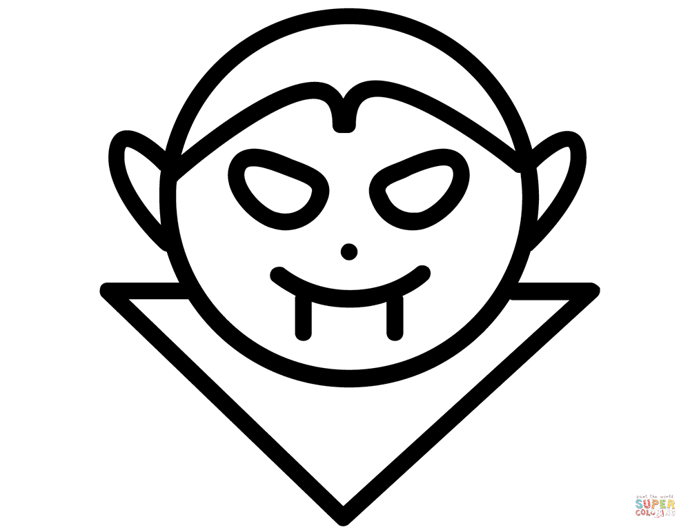 Halloween scary vampire coloring page free printable coloring pages
