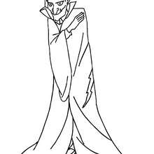 Terrific dracula coloring pages