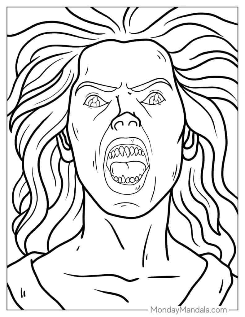 Vampire coloring pages free pdf printables