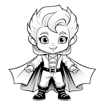 Vampire halloween coloring page for kids outline color coloring page vector halloween drawing ring drawing kid drawing png and vector with transparent background for free download