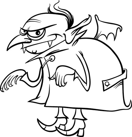 Vampire coloring pages stock vector illustration and royalty free vampire coloring pages clipart