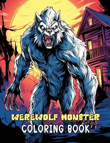Werewolf coloring book halloween gift for kids adults coloring pages for stress relief relaxation by bryan duhme