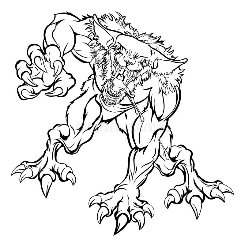 Scary dog outline stock illustrations â scary dog outline stock illustrations vectors clipart