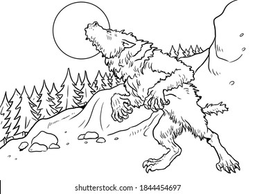 Werewolf drawing images stock photos d objects vectors