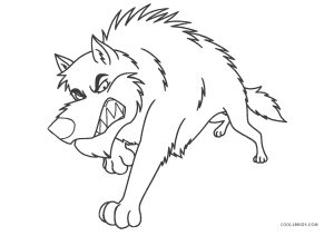 Free printable wolf coloring pages for kids