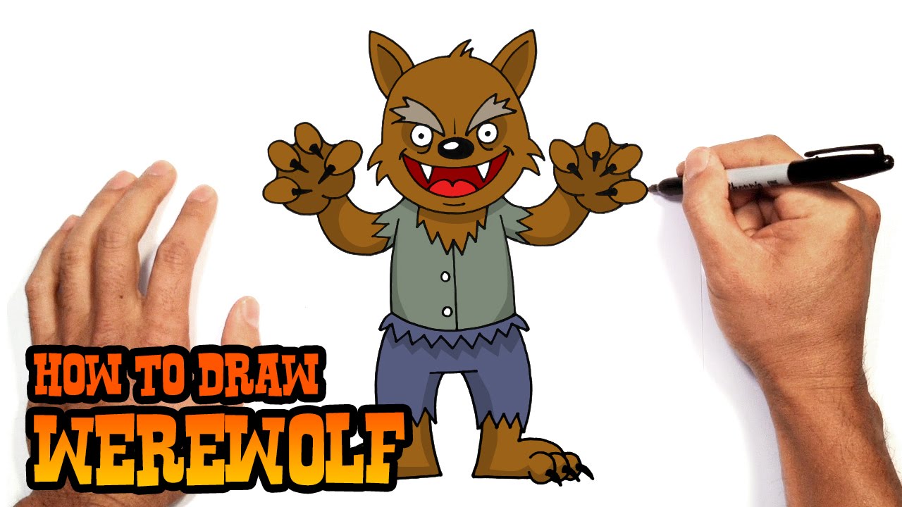 How to draw a werewolf drawing lesson