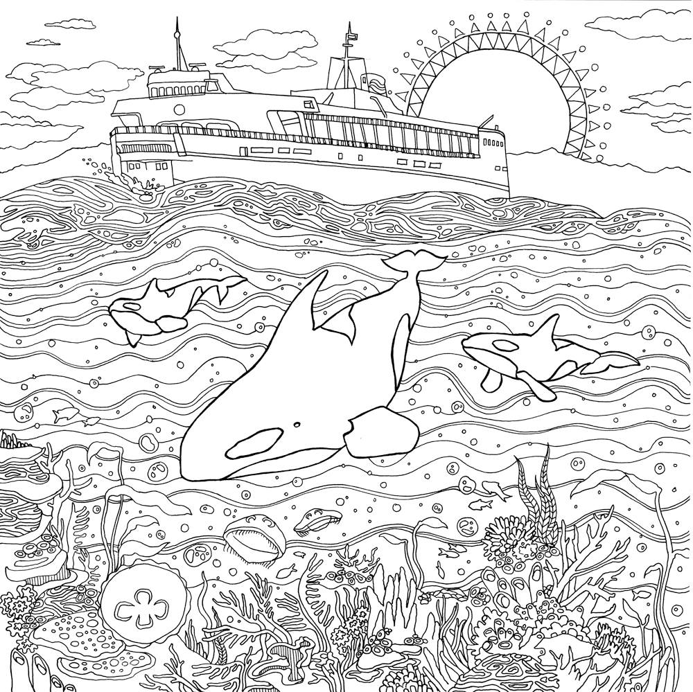 Free printable travel coloring book pages while were stuck at home