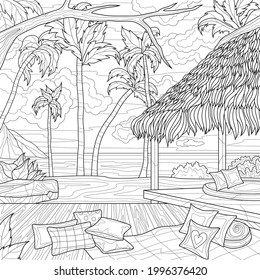 Adult coloring pages summer images stock photos d objects vectors