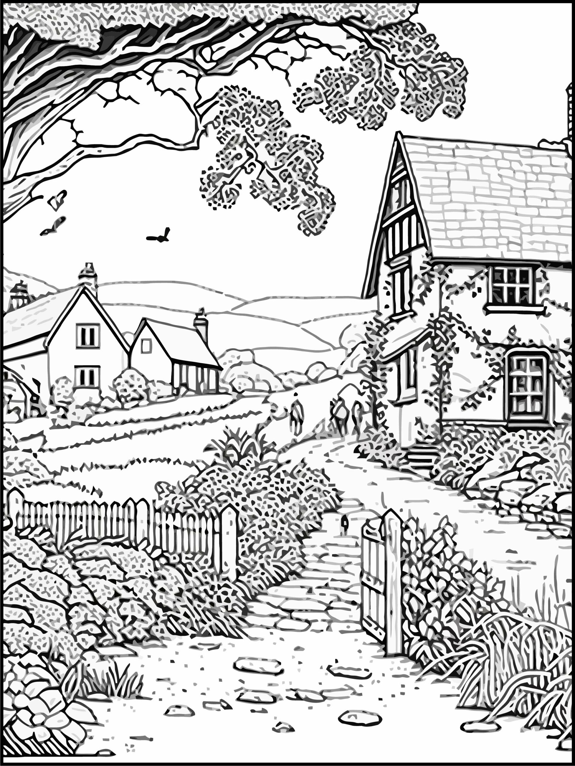 Discover the magic of the village a charming coloring book made by teachers