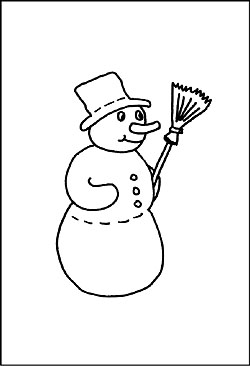 Schneemann malvorlagen