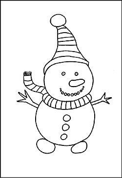 Schneemann malvorlagen
