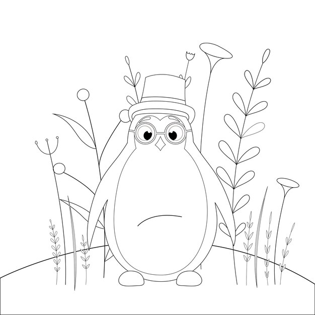 Premium vector coloring book or page for children of school and preschool age developing childrens coloring vector cartoon illustration with