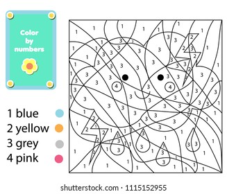 Children educational game coloring page cute stock vector royalty free