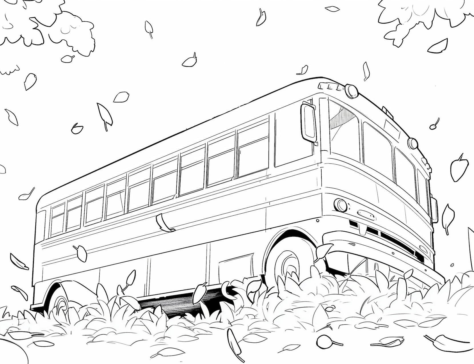 Unique school bus coloring pages free printable