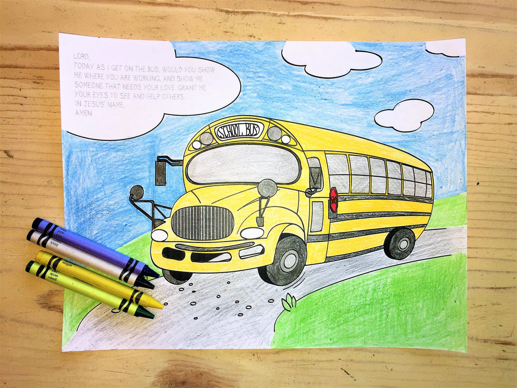 Back to school coloring page