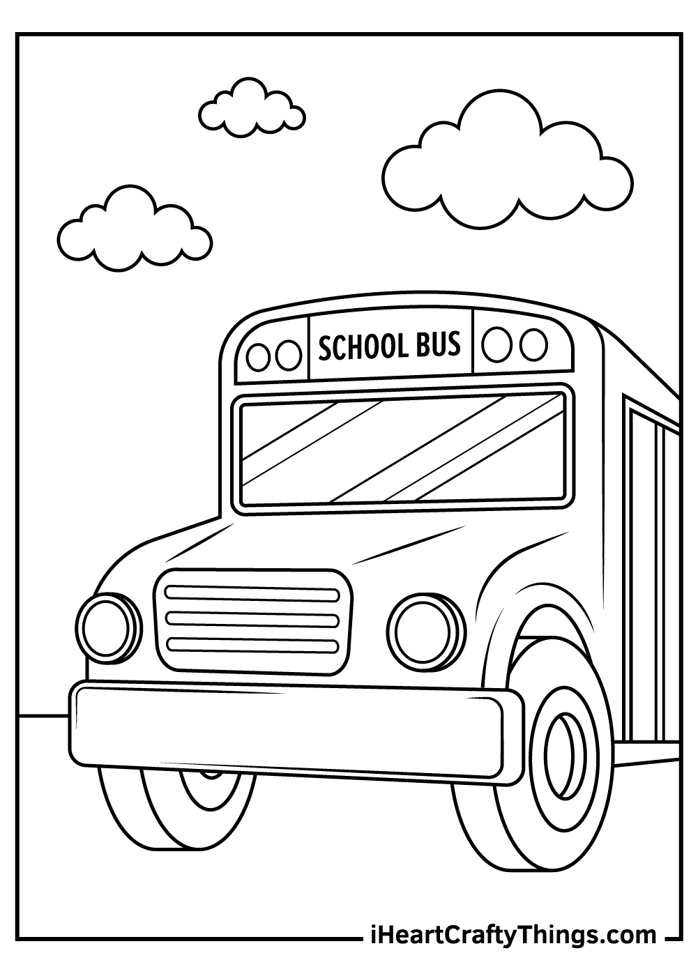School bus coloring pages updated