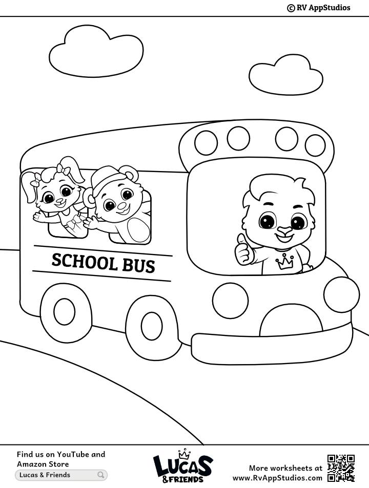 School bus coloring page free coloring pages
