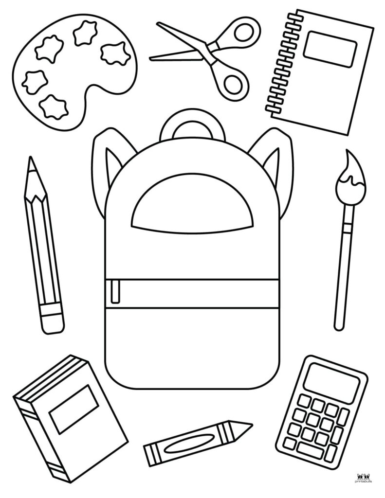 Back to school coloring pages