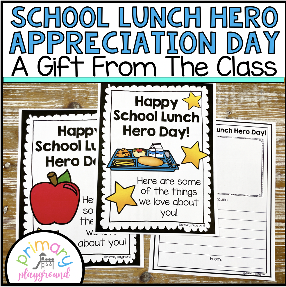 School lunch hero appreciation day gift idea