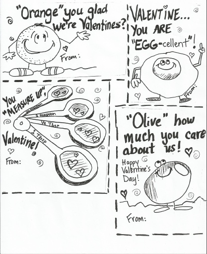 Lunch lady valentines freebie valentines valentine bulletin boards school cafeteria food