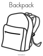 School supplies coloring pages