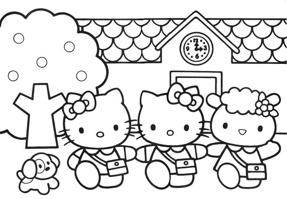 Schoolhouse coloring pages