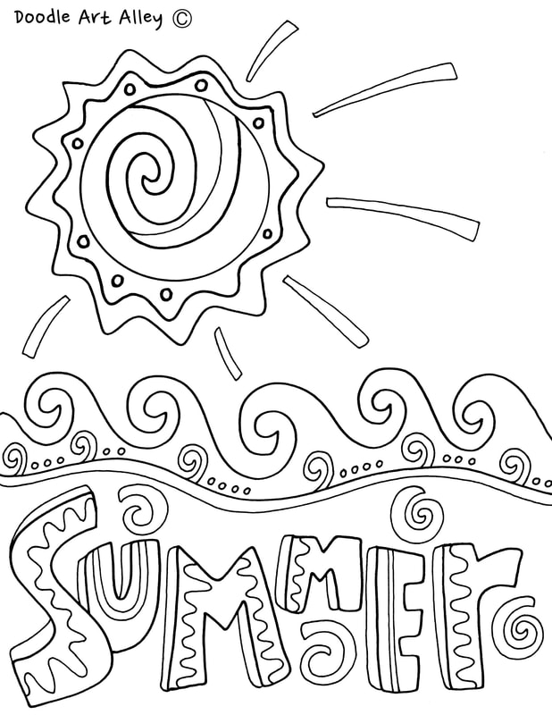 Summer coloring pages printables