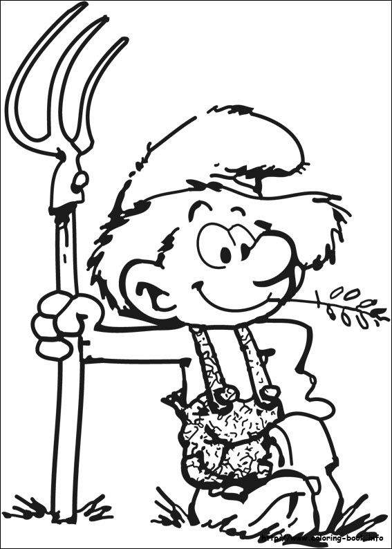 The smurfs coloring picture coloriage schtroumpf coloriage coloriage anniversaire