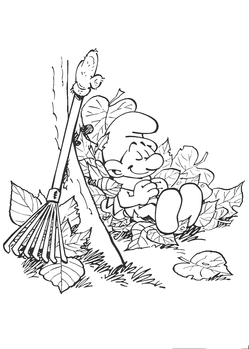 Smurfs coloring pages â birthday printable