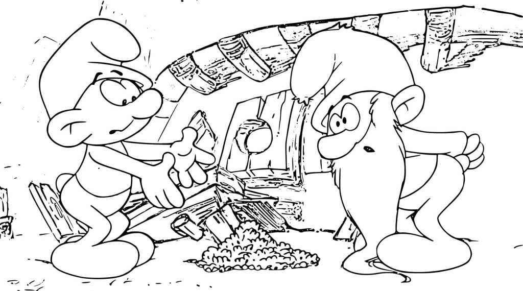 The smurfs coloring pages wonder day â coloring pages for children and adults