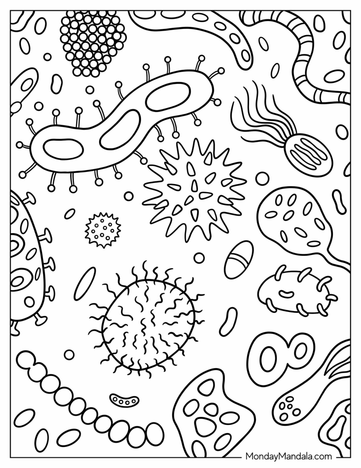 Science coloring pages free pdf printables