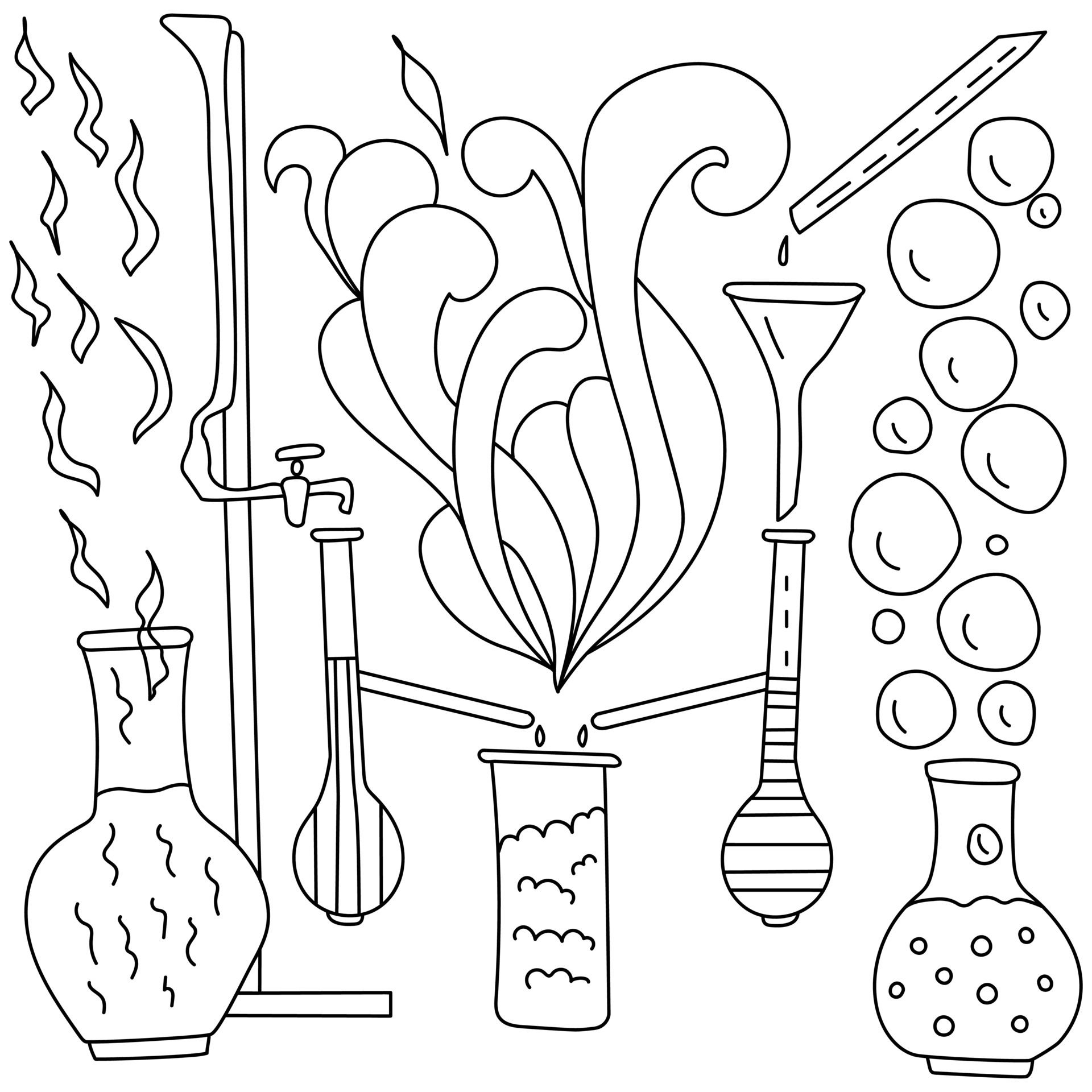 Free printable science coloring pages pdf