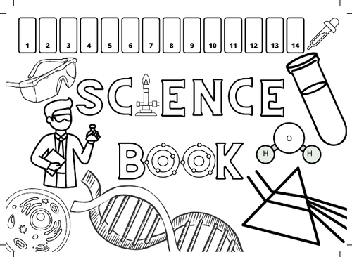 Science book colouring in activity ksks teaching resources