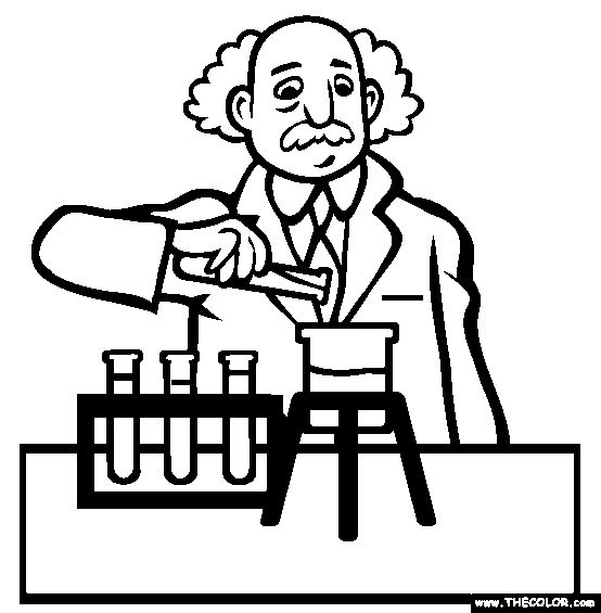 Scientist coloring page free scientist online coloring online coloring pages online coloring coloring pages