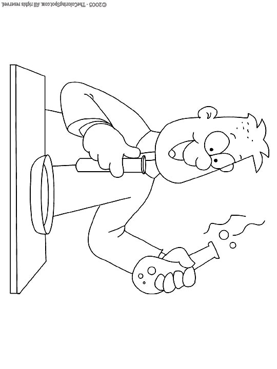 Scientist coloring page audio stories for kids free coloring pages colouring printables