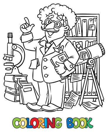 Scientist coloring pages cliparts stock vector and royalty free scientist coloring pages illustrations