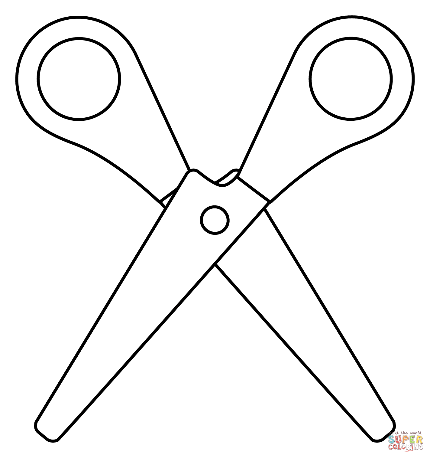 Scissors emoji coloring page free printable coloring pages
