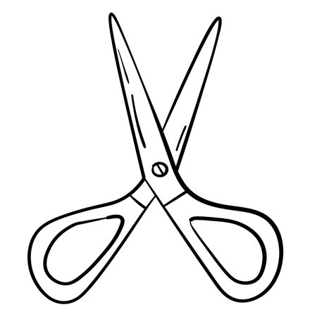 Scissor drawing stock vector illustration and royalty free scissor drawing clipart