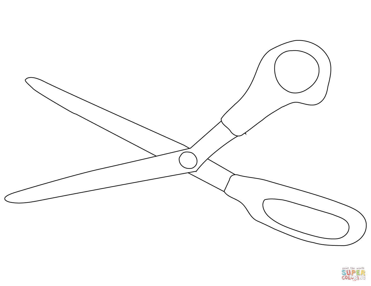 Scissors coloring page free printable coloring pages