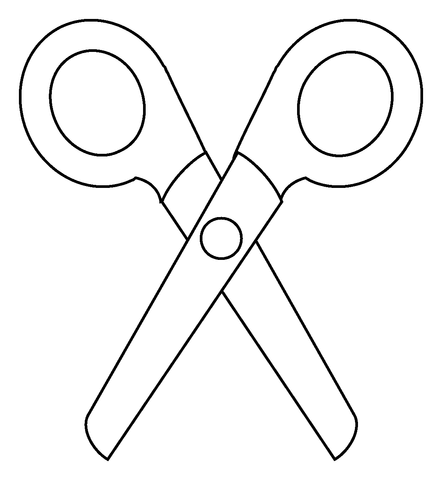 Scissors emoji coloring page free printable coloring pages