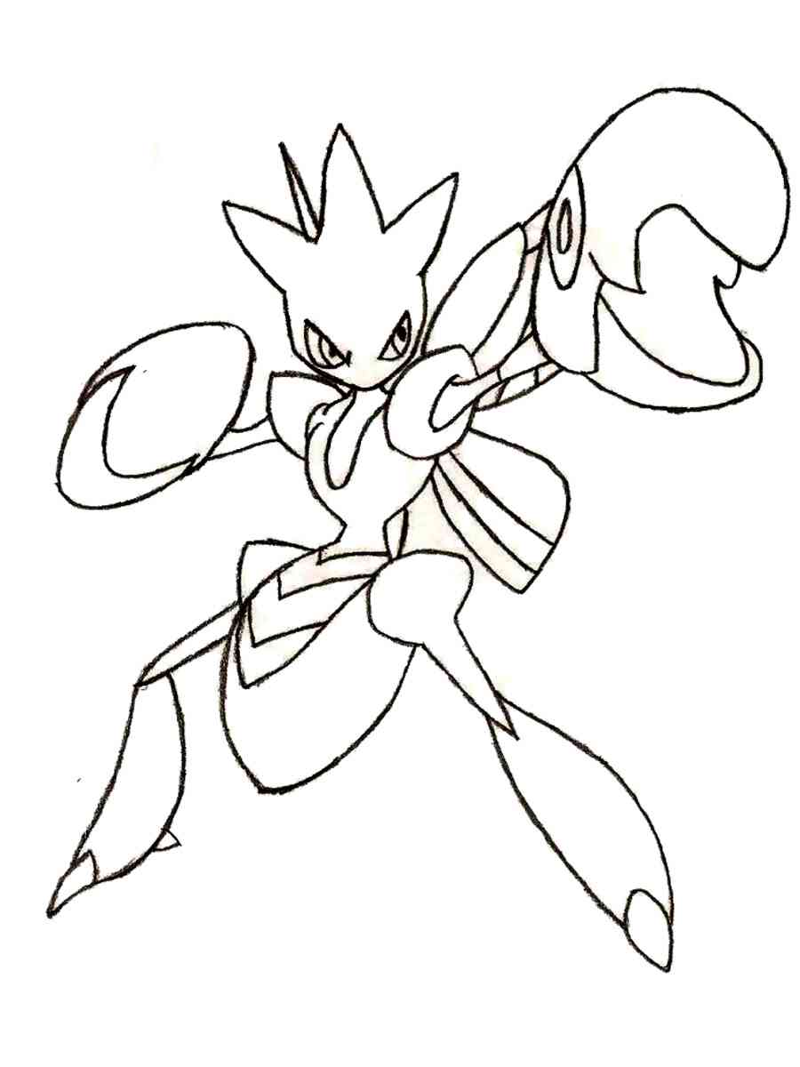 Pokemon scizor coloring pages