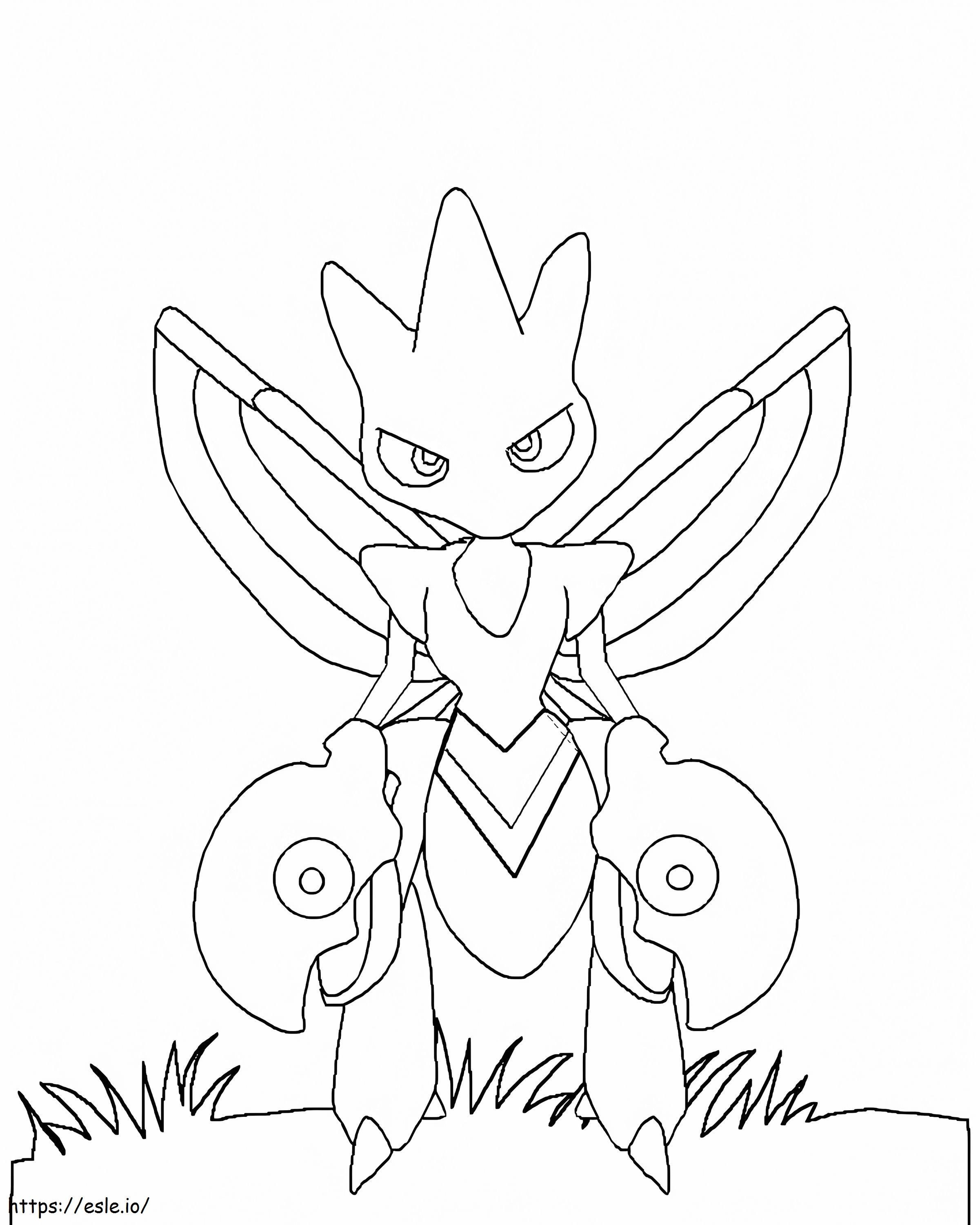Scizor coloring page